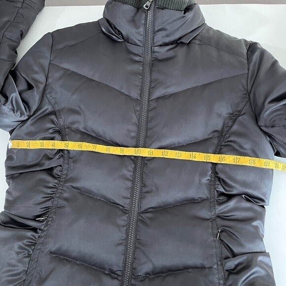 Guess Womens Down Puffer Jacket Medium M Grey Down Feather Filler Streetwear - Picture 14 of 15